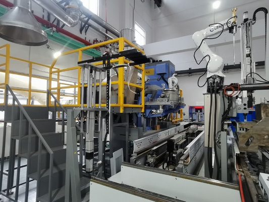 Producción automática de lingotes de oro Máquina de fundición de barras de oro con robot